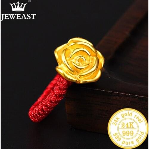 XY 24K Pure Gold Ring Real AU 999 Solid Gold Rings Elegant Shiny Beautiful Upscale Trendy Classic Jewelry Hot Sell New 2020