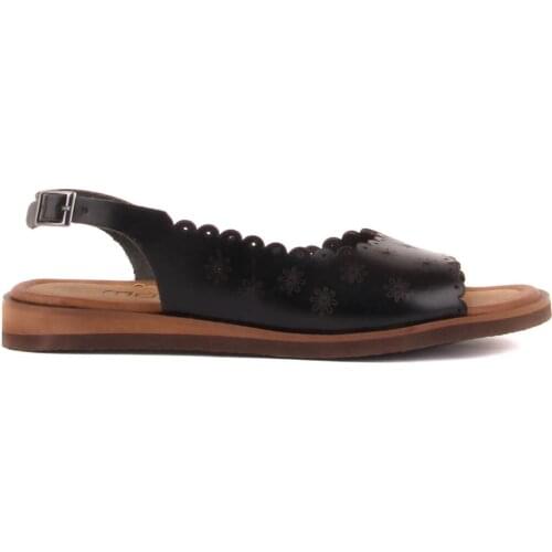 Moxee-Black Color, Buckled Woman Sandals