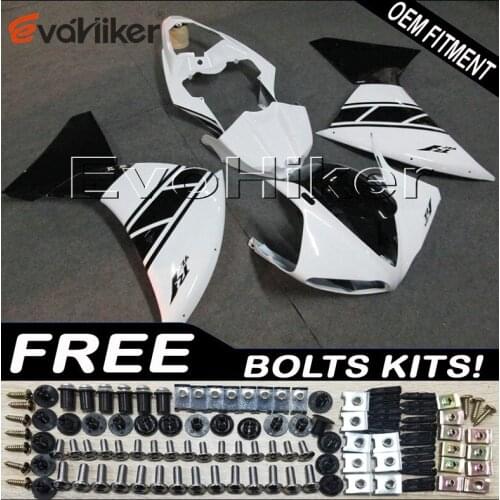 ABS Fairings for YZFR1 2009 2010 2011 YZF R1 09 10 11 white motorcycle Fairing hull Body Kit Injection mold