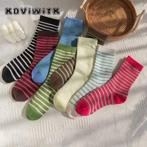 Stripe short black Cotton socks women funny solid fashion female Cool sock girl summer harajuku Casual ladies new Art Sports sox