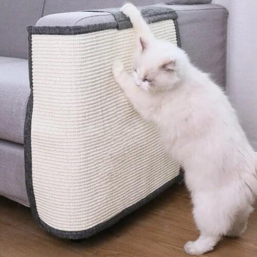 HOT Premium Furniture Guards Sisal Cat Scratcher Board Sofa Protection Scratching Square Pad Pet Toy NDS