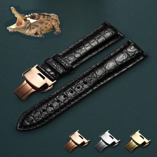 Real Alligator Watch Strap Genuine Leather Watch Bands For Men Or Women Watch Accessories 12 13 14 15 16 18 19 20 21 22 23 24mm