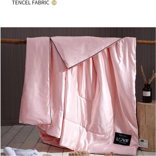 Satin Silk Quilt For Summer 12 Solid Color Bedding Set Bedspread Blanket Comforter Bed Cover King Queen Size 2019 new