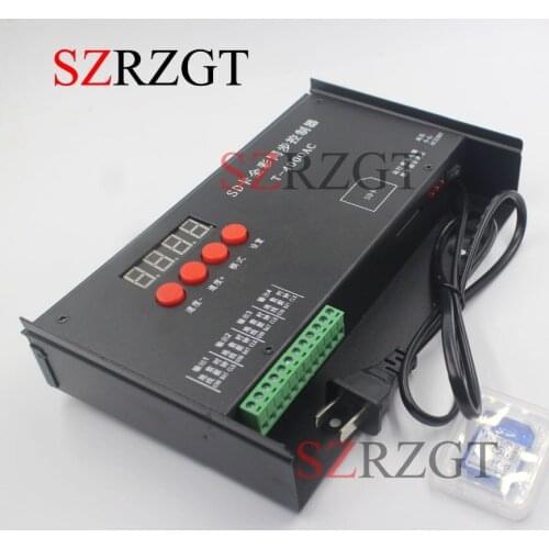 T-4000AC SD Card controller T-4000 Full Color Programmable led pixel module For WS2811 WS2801 WS2812B 6803 1903 strip