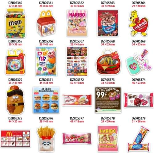 Delicious Snacks Planar Resin M&M Candy Acrylic Charms Food Cabochon Printed for Keychain