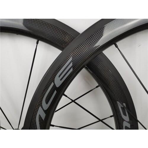 High-quality carbon wheels ACE color 3K glossy 700C clincher tubular 38mm 50mm 60mm 80mm bicycle road carbon wheelset