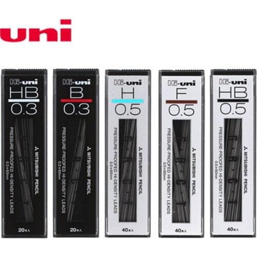 Japanese UNI automatic pencil substitutes Hi-UNI05-300 non-breakable pencil core 0.3 | 0.5mm 2B/HB multi-specifications optional