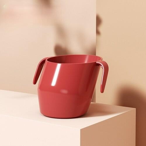 Zq Baby Learns to Drink Childrens Cups Household Cups Baby Drinking Water Direct Drink Drop-Resistant Oblique Cup