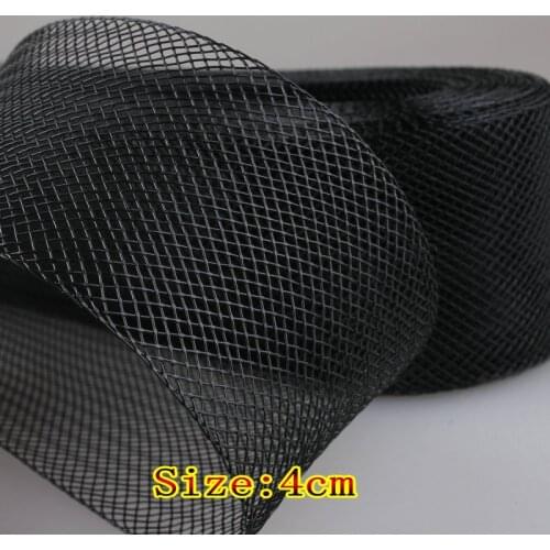 1.6"(4.0cm) Flat Stiff Plain Crins Hair Horse braid trimming For Women Hat 100yard/lot #2Color