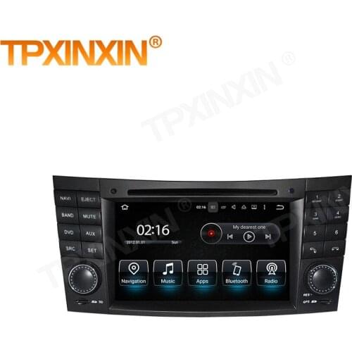 1 Din Carplay Android For Mecerdes Benz E W211 CLK W209 CLS W219 2002 2003 2004 2005 2006 2007 2008 2009 2010 2011 GPS Head Unit