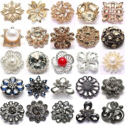 1pcs High Quality Fashion Metal Diamond Button Cashmere Coat Shirt Decoration Suit Cheongsam Sweater Button