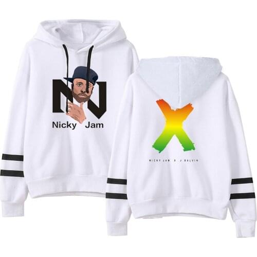 2020 nicky jam Hoodie Unisex Pullover Graphic Print Hoodies Sweatshirt Fashion Casual Autumn Winter Clothes