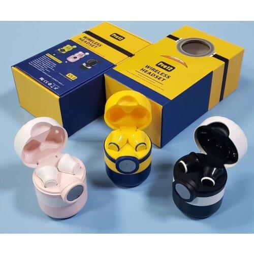 2021 New Product Cute Cartoon Design Bluetooth Earphones Headset Pro12 Wireless Earbuds