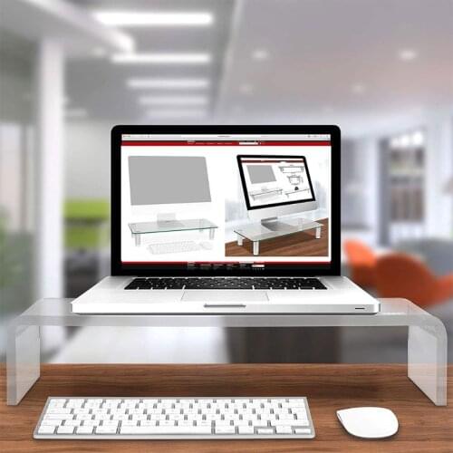 Acrylic Universal Computer Monitor Riser Stand for Home Office Business Desk M17F