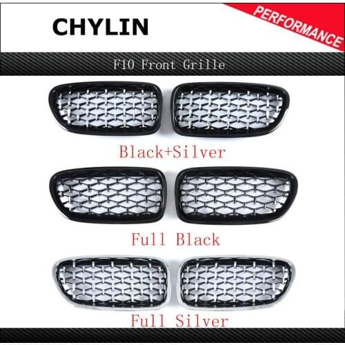 Car Sport Racing Grill Auto Hood Kidney Grilles Front Bumper Grille for BMW 5 Series F10 520i 523i 528i 550i 520d 530d 2009-2017
