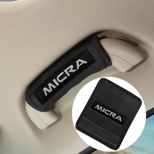 Car interior Car roof handle plush protective cover for Nissan Micra K11 K12 K13 K14 Car-Styling Accessories