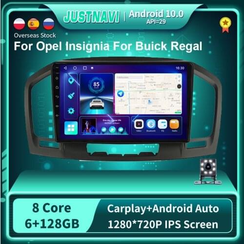 6G 128G Newest Android 10.0 Car Radio Video Player For Opel Insignia 2009 - 2013 For Buick Regal Auto BT GPS Stereo Carplay WIFI