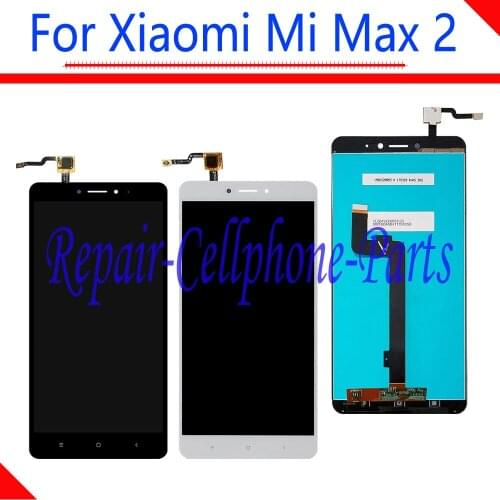 Black / White 6.44 inch New Full LCD Display + Touch Screen Digitizer Assembly For Xiaomi Mi Max 2 , Tracking Number