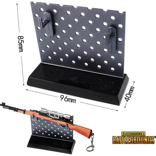 Anime PUBG Playerunknowns Battlegrounds sword weapon display rack Car Weapon model ornaments Toy collection Black support