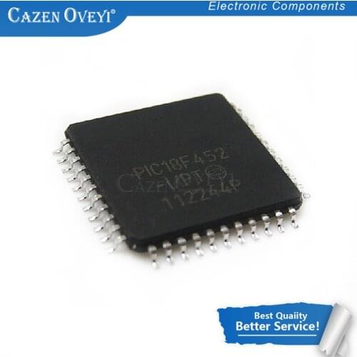 1pcs/lot PIC18F452 PIC18F452-I/PT TQFP-44 High-, Flash Microcontrollers with 10-Bit A/D In Stock
