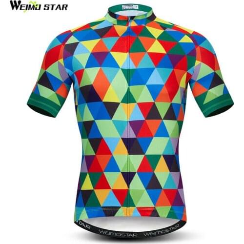 Weimostar Summer Cycling Jersey Shirt Men Short Sleeve Pro Team Bicycle Clothing Racing Sport Downhill MTB Road Bike Jersey Top