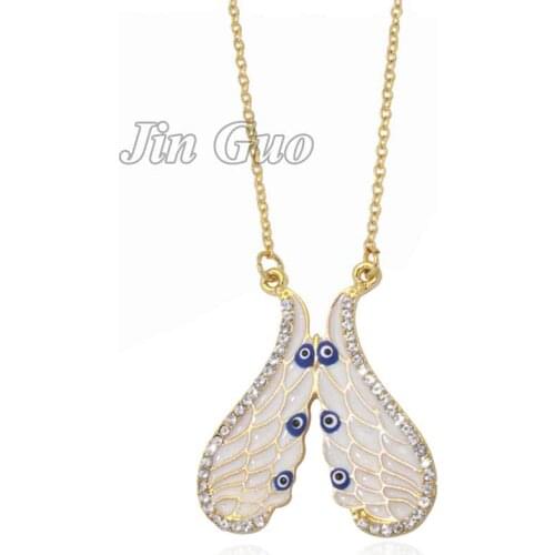 Muslim turkish evil eye necklace, islam jewelry fashion 45cm