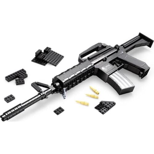 M16 Automatic Rifle Large Size Gun Building Blocks Set 524pcs Bricks Weapon Compatible with gift Modesl & Building Army Blocks