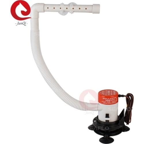 10 Series 350GPH Seaflo Portable Aerator Kit 12V Livewell Pump Cartridge Baitwell Pump with Hosepipe Fittled For Fishing