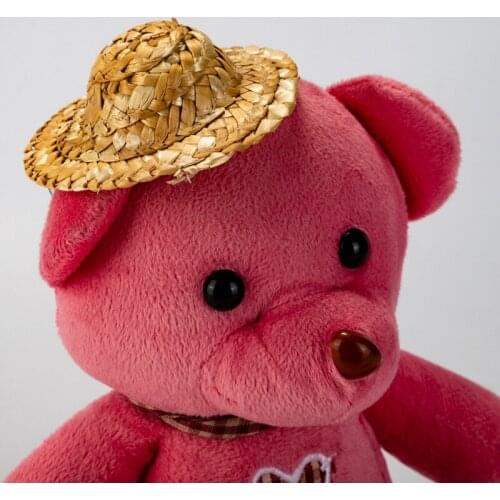 10cm 12cm 16cm 21cm Holiday Hand-woven Straw Hat Craft Decoration Doll Mini Hat Diy Accessories Pet Hat Fairy Decor Mini Garden