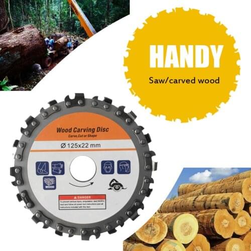 125mm 16 Tooth Grinding Machine Disc Grooving Machine Chains Disc Carving Cutting Disc for Angle Grinder Carving Shaping Cutting