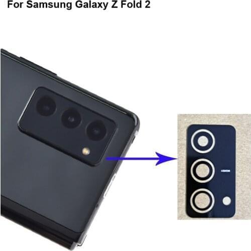 2PCS For Samsung Galaxy Z Fold 2 Replacement Back Rear Camera Lens Glass For Samsung Galaxy Z Fold2 Glass lens Parts