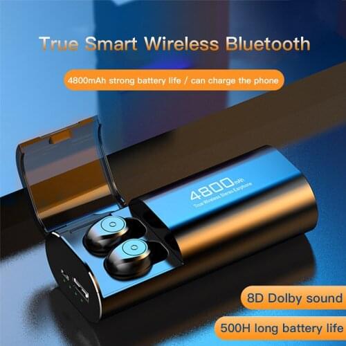 S11 TWS Bluetooth 5.0 Earphones Wireless Earphone 4800mah Power Bank 2 in 1 Touch Control Sport headset Earbuds buds For phone