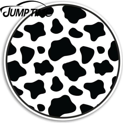 Jump Time Cow Print Pattern Vinyl Stickers Animal Sticker Laptop Luggage Decal Decor Window Bumper Waterproof