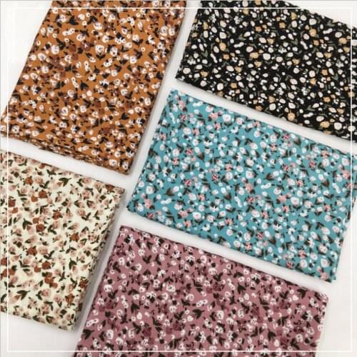 1 meter X 1.4 meter Retro Floral Fabric Rayon Viscose Dress Shirt Textile Meter