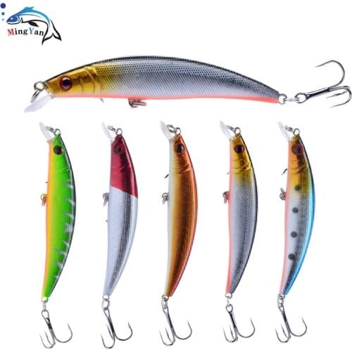 1Pcs Floating Minnow Fishing Lure 10cm 8.3g Laser Artificial Hard Bait Wobblers Crankbait Fishing Tackle