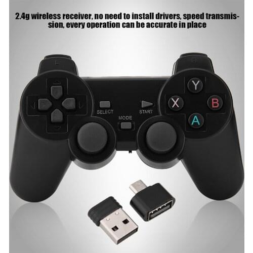 2.4GHz Wireless Bluetooth Gamepad Smart Game Controller Joystick For Android Tablet Mobile Phone TV Box PC