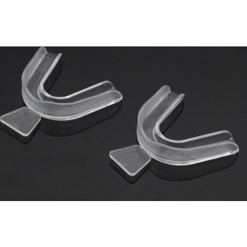 Oral Care 2Pcs Transparent Night Guard Teeth Whitening Grinding Mouth Trays Shield Gum For Sleep Bruxism Bleaching