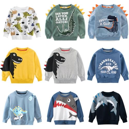 2020 Dinosaur Boys Hoodies for Teen Girls Cotton Autumn Winter Childrens Sweatshirt Kids Oversized Hoodies Poleron Boy Clothes