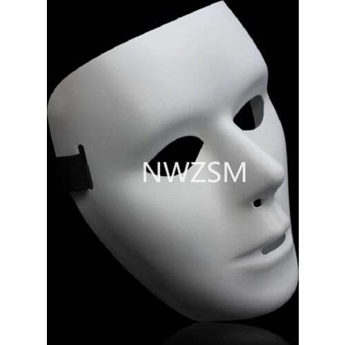 White Ghost Mask Hip-Hop Hip Hop Mask Halloween Activities Festival Performance Props Party Facial Decorations