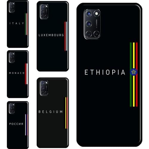 Russia France Ethiopia Spain Flag Case For OPPO A15 A83 A91 A93 A31 A53 A5 A9 2020 A52 A72 A1K A3S A5S Reno2 Z F5 F7 Cover