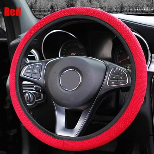 38cm Car Decor Steering Wheel Cover Interior Parts Protector Universal Accessories Anti-Slip
