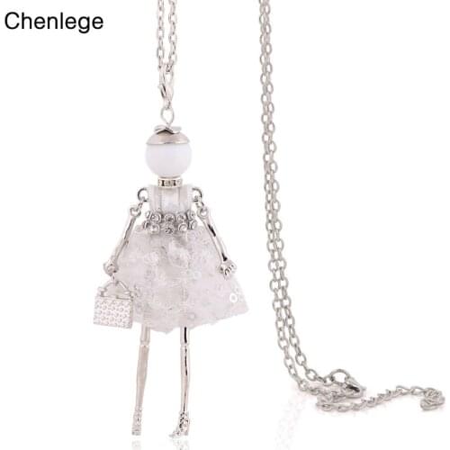 Chenlege charms long necklaces for women fashion jewelry big chokers female pendants necklace accessories handmade long chains