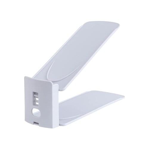 Double-Layer Shoe Storage Rack Plastic Space Adjustable Shoe Support Simple Wardrobe Simple Storage Shoe Rack Home