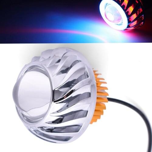 For Honda VTX1300 vtx 1300 VF750 VFR750 VFR800 VTR1000F Motorcycle Led Light Angel Eye Headlamp Motorbike Projector Headlight