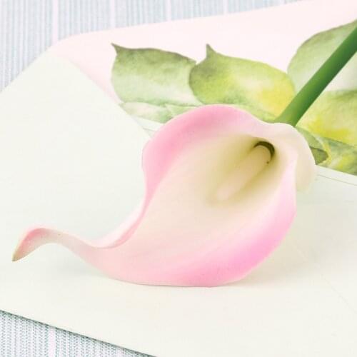 Simulation Pu Mini Calla Lily Feel Real Touch Artificial Flowers Home Decoration Wedding Flower Arrangements Photography Props