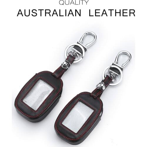 B92 Leather key cover Case For Starline B92 62 64 95 The Case For Keyring Alarm key Cover