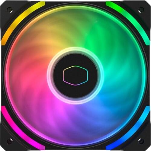 Cooler Master SF120M Aura ARGB Sync Dual Ball Bearing Case Cooling Fan Silent 120mm For Computer Chassis Water CPU Cooler