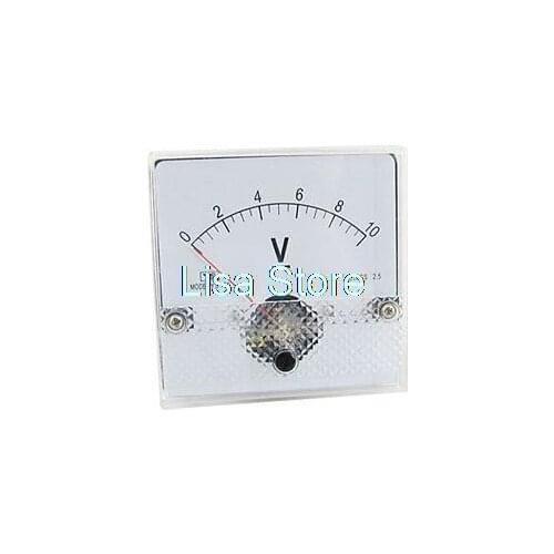 DC 0-10V Square Analog Voltmeter Panel Meter Gauge new