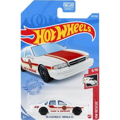 2021-227 Hot Wheels Cars 96 CHEVROLET IMPALA SS 1/64 Metal Diecast Model Collection Toy Vehicles