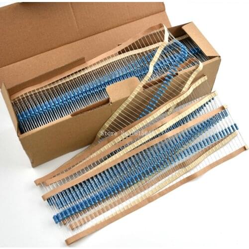 50PCS/LOT 1/2W Metal Film Resistor +/- 1% 4.7K ohm Resistors 0.5W 4.7KR Ohm Watt color ring resistance Carbon Film